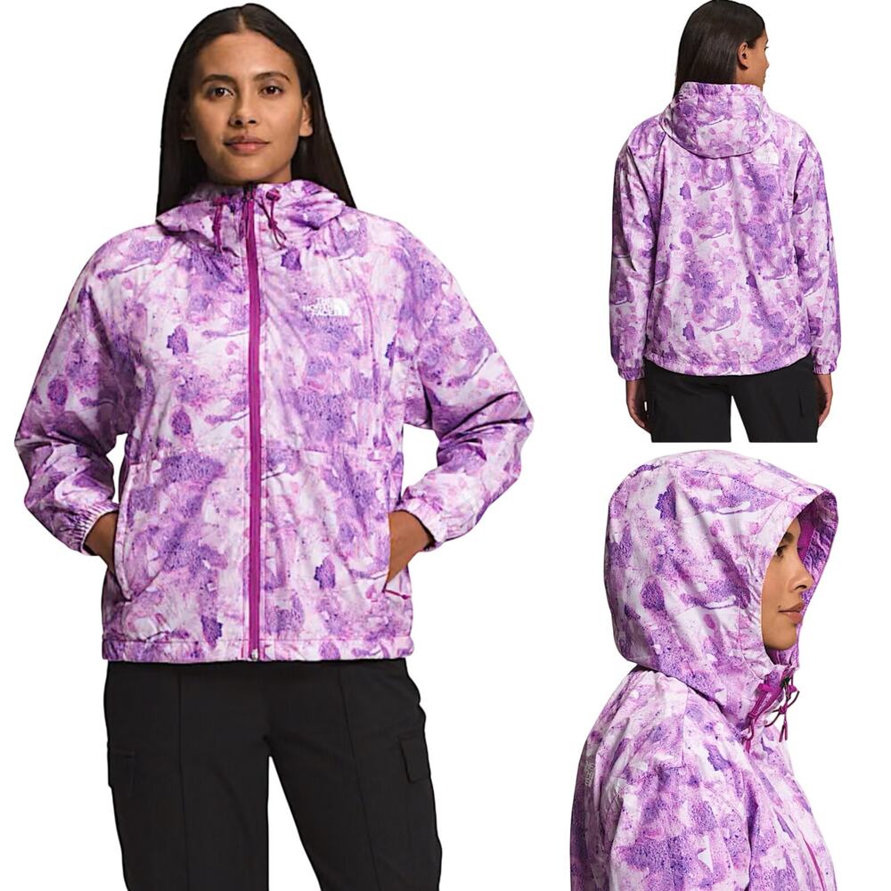 The North Face Purple Windbreaker Jacket Hydrenaline Women's Medium